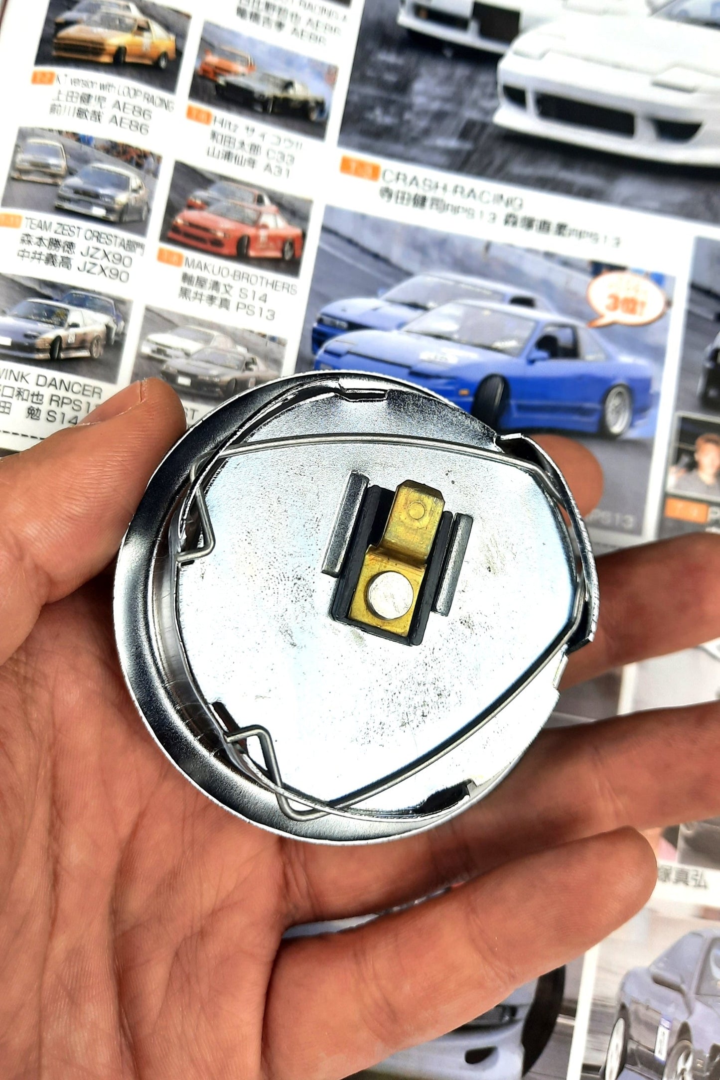 NARDI TOKYO red Japanese horn button - JDM Import - Mad Hero
