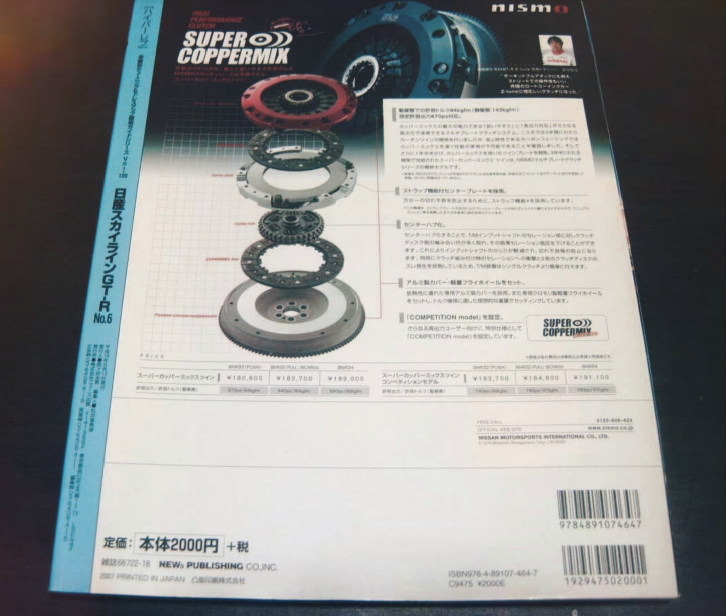 Hyper Rev all parts catalog for Skyline GTR R32, R33, R34