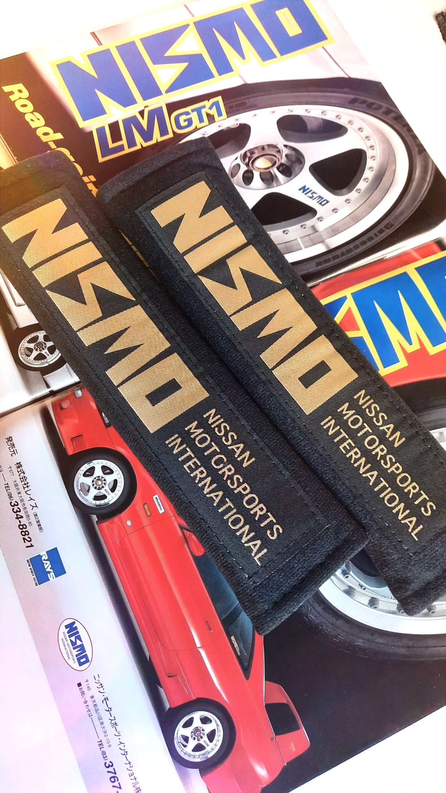 NISMO old logo seat belt cushion pads - JDM Import