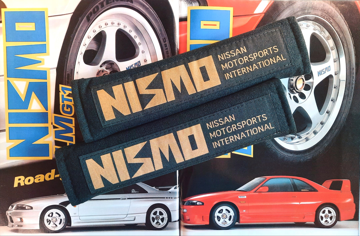 NISMO old logo seat belt cushion pads - JDM Import