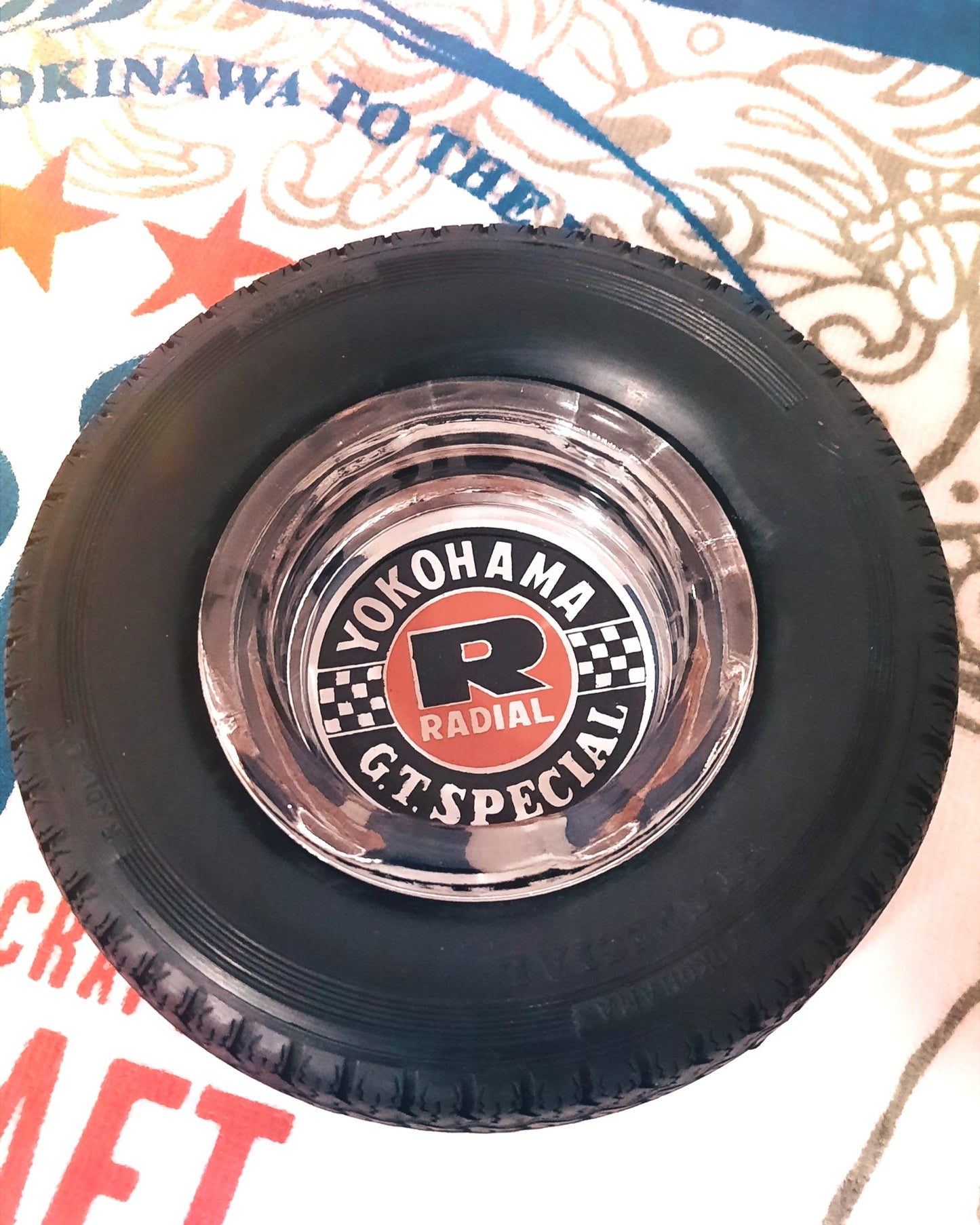 Bosozoku original tyre ashtrays - JDM Import - Yokohama GT Special
