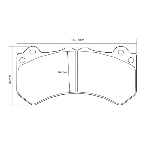 BREMBO - Sport HP2 Brake Pads (pair) for GT-R R35