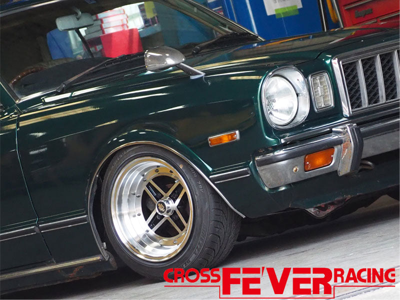 Colin Cross Fever wheels mounted on a Toyota Cressidra - wheel detail - JDM Import