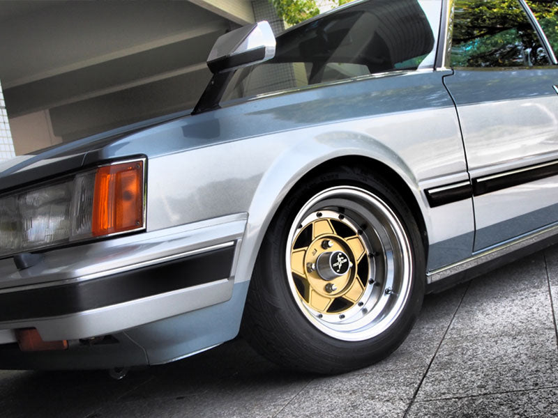 Colin Project Focus Racing FIVE wheels - gold color example 1 - JDM Import