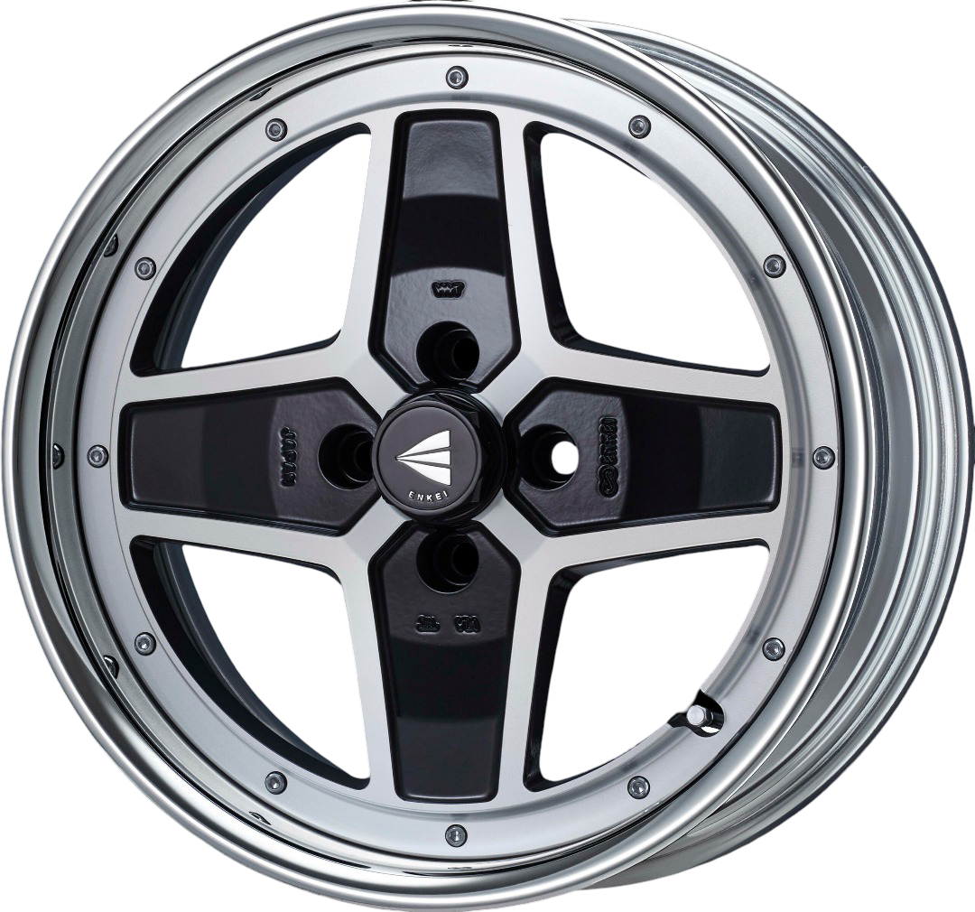 ENKEI Apache 2 wheels - 16 inch black color - JDM Import