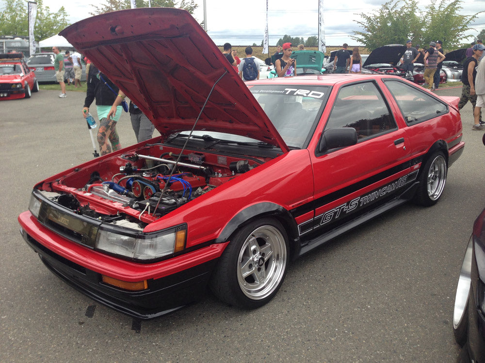 ENKEI Apache 2 wheels - example on a Toyota AE86 Levin - JDM Import