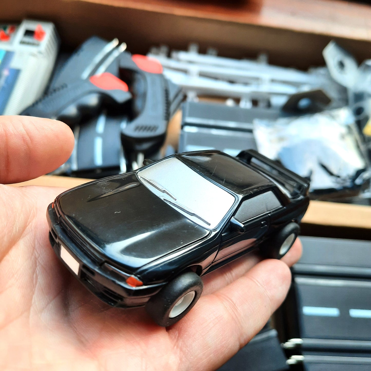 INITIAL D slot car set - Skyline R32 GTR model car photo front - JDM Import