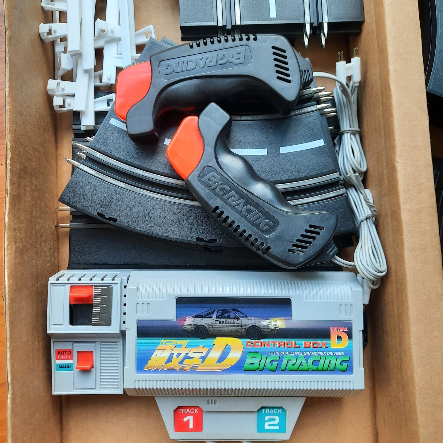 INITIAL D slot car set - controllers and battery slot - JDM Import