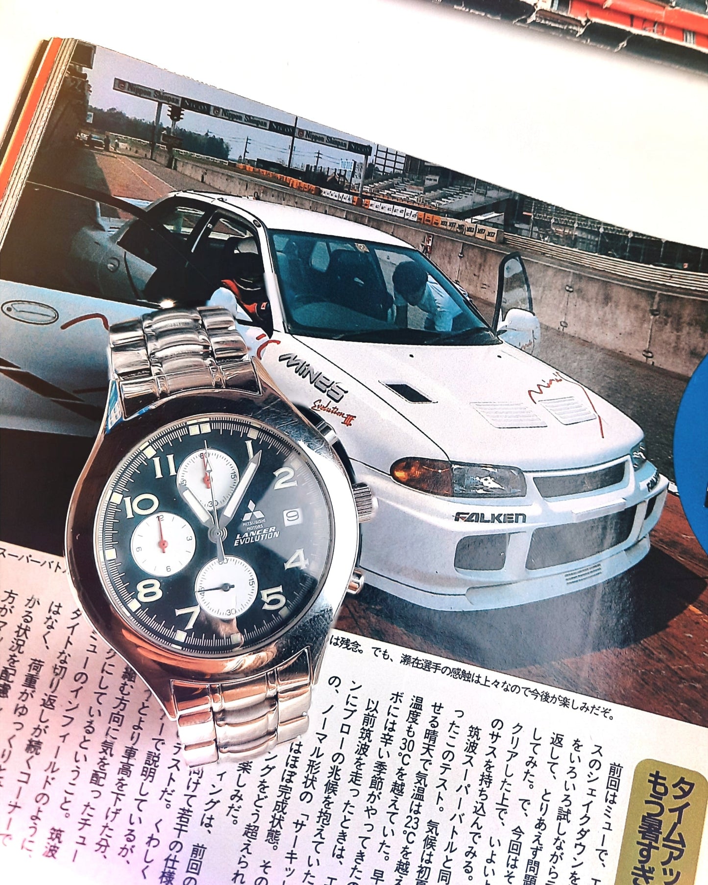 Mitsubishi LANCER EVOLUTION dress watch - cool photo with a Mine's EVO - JDM Import
