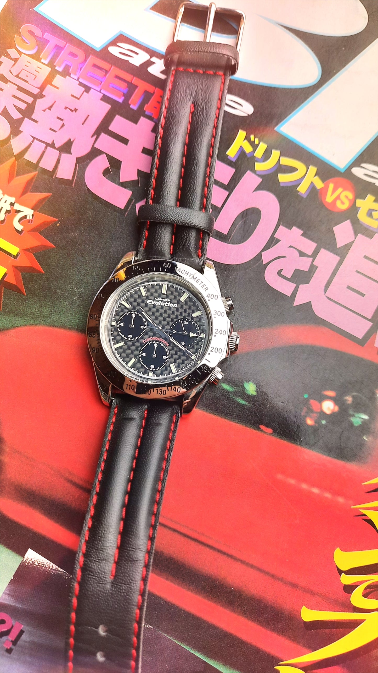 Mitsubishi LANCER EVOLUTION watch - JDM Import - Strap detail