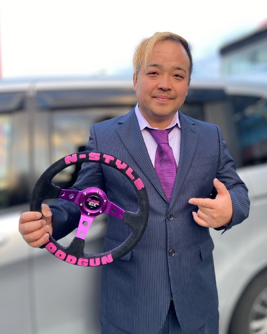 NAOKI NAKAMURA N-STYLE Steering Wheel - Naoki presenting the steering wheel - JDM Import