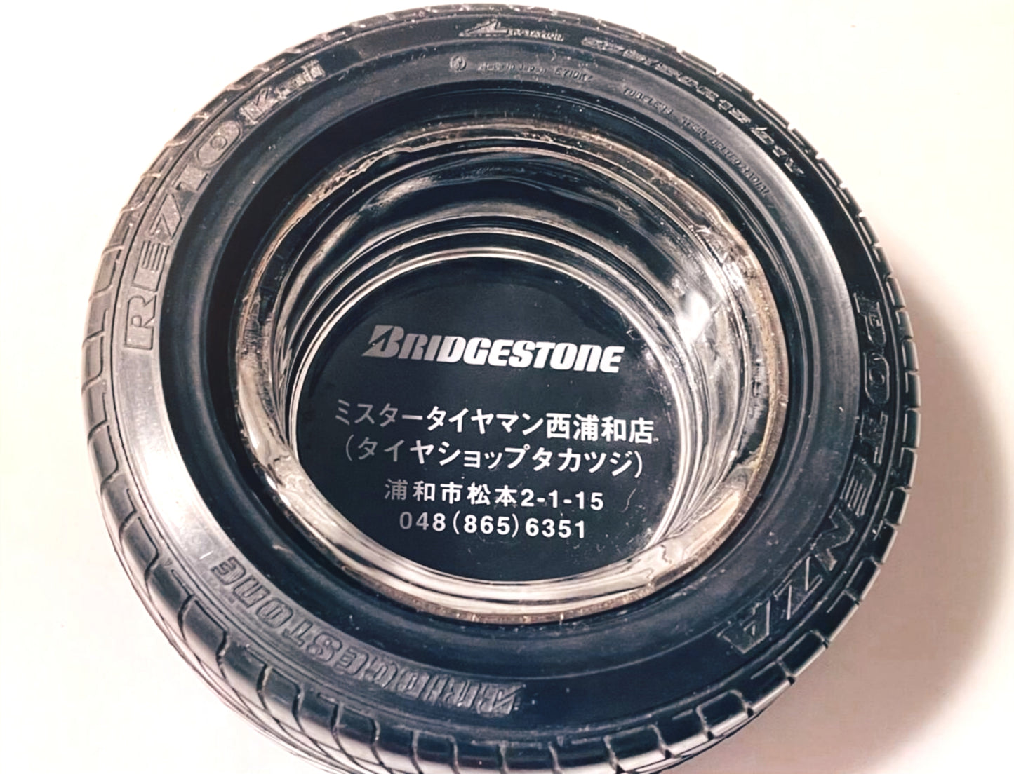 Original BRIDGESTONE japanese tyre ashtrays - JDM import