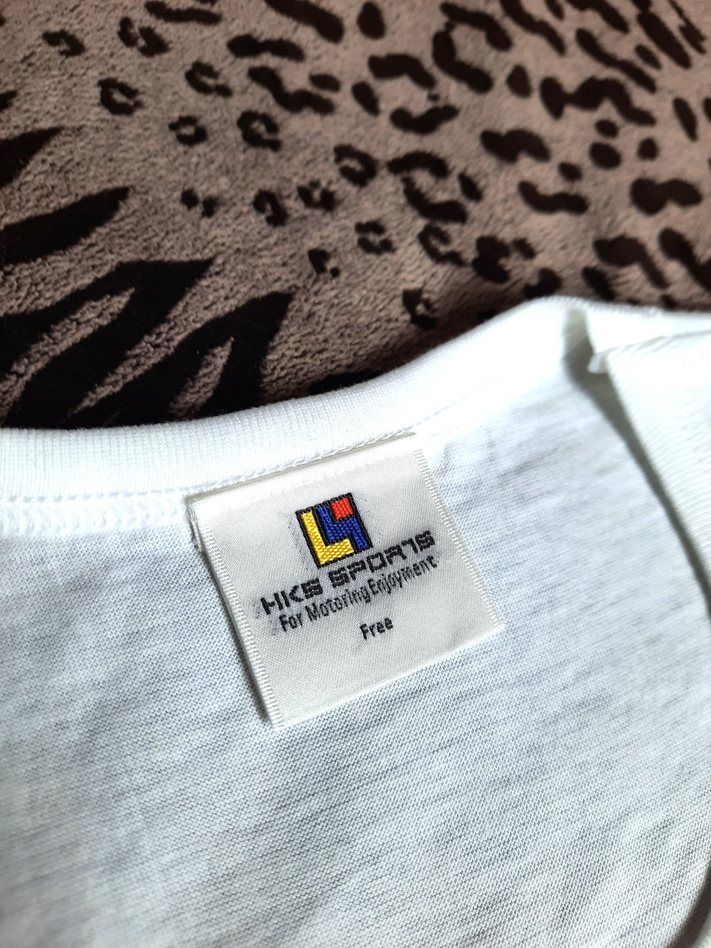 Original HKS T-shirt - photo of the tag - JDM Import