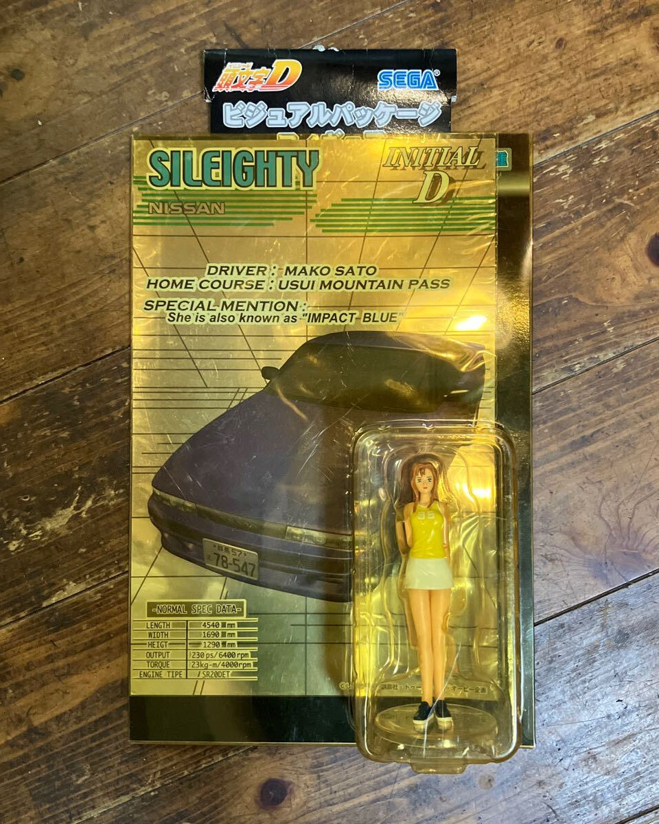 Original Initial D Mako Sato action figure model - JDM Nissan Sileighty
