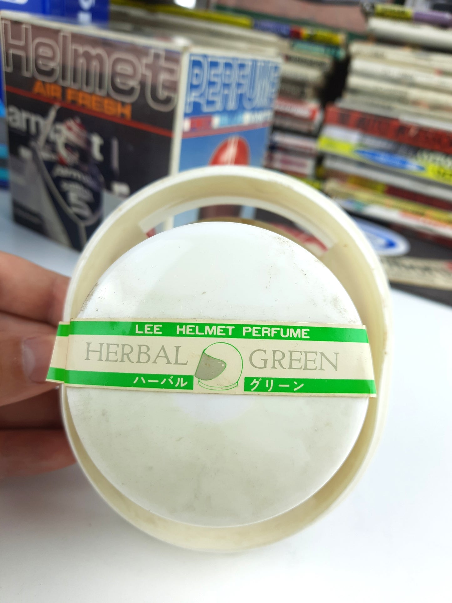 Original Japanese helmet air freshener, super cool item - perfume scent - JDM Import