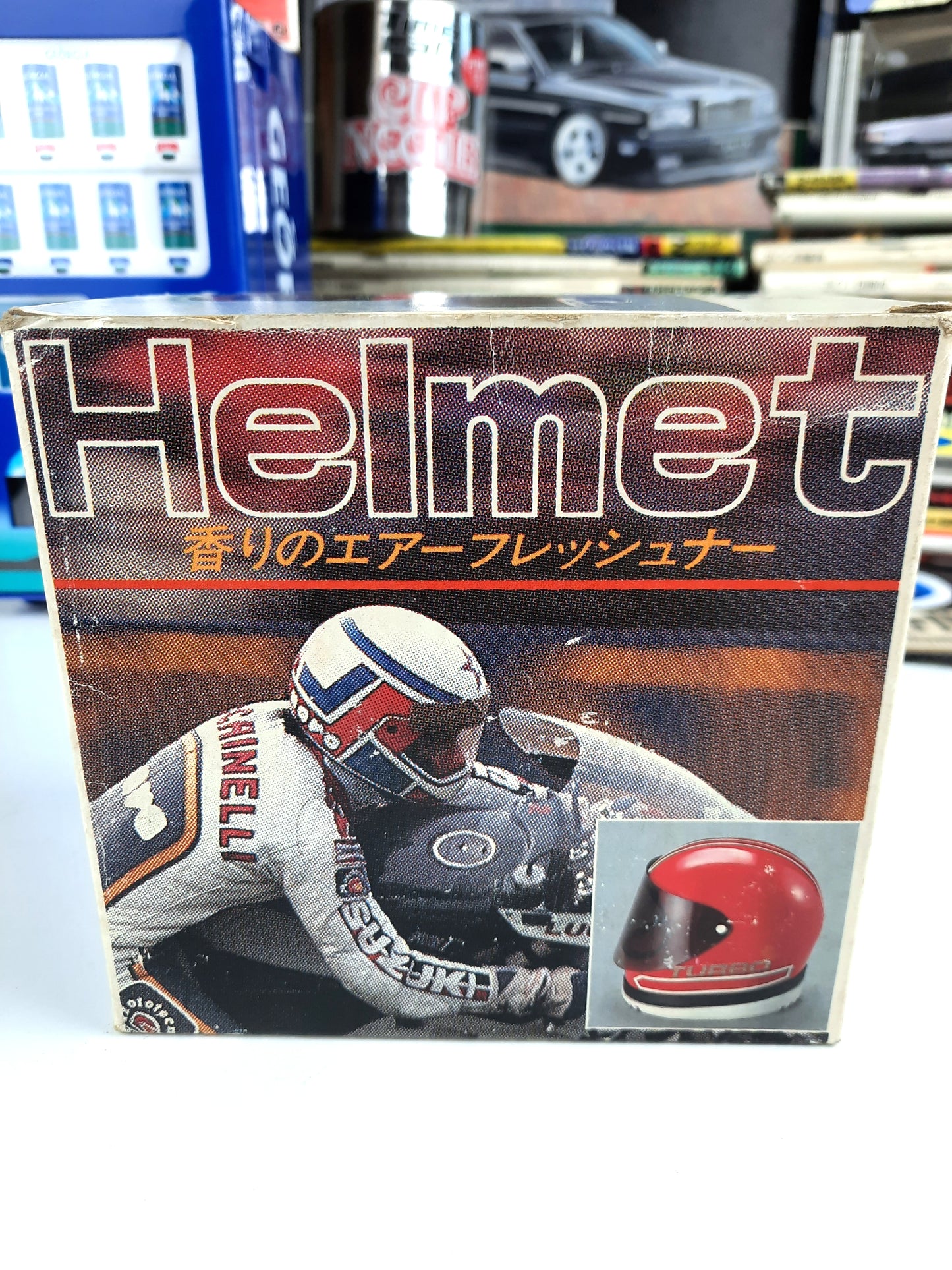 Original Japanese helmet air freshener, super cool item - rear box - JDM Import
