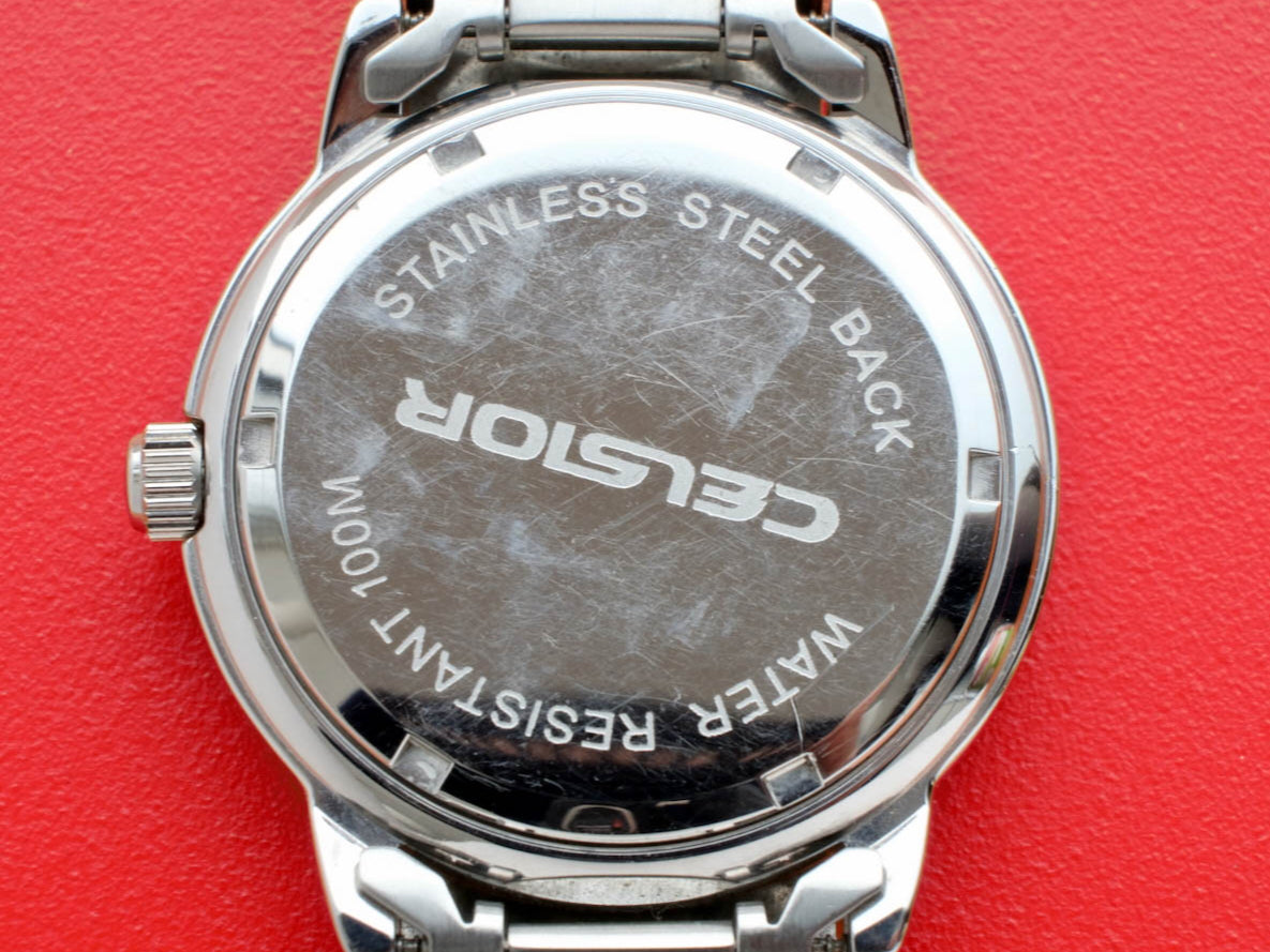 TOYOTA CELSIOR dress watch - back pic - JDM Import