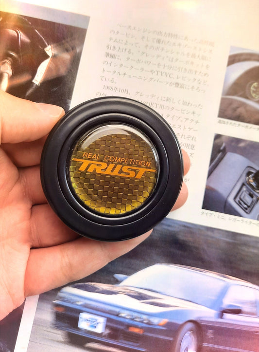TRUST GREDDY carbon horn button - JDM Import