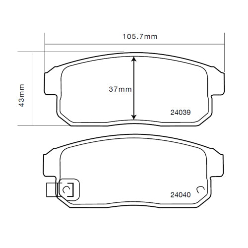 BREMBO - Sport HP2 Brake Pads (pair)