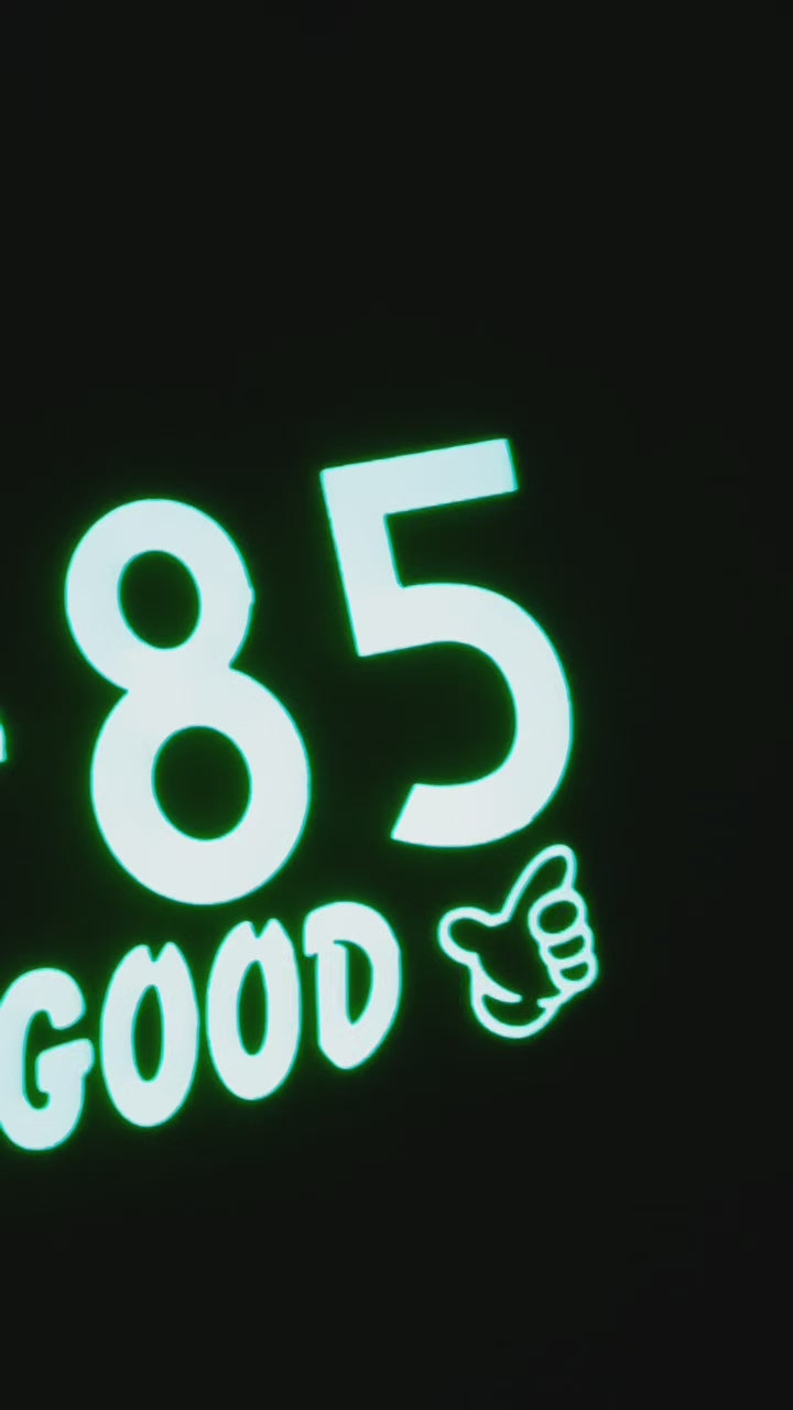 Jiko Shiki Illumination JDM licence plates - Video of the 19-85 NO GOOD RACING model