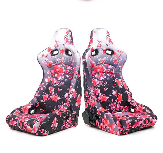 NRG reclinable seats sakura pair, flowers pink color
