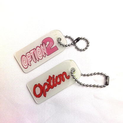 OPTION Magazine ORIGINAL keychains - PRE-ORDER ARRIVING IN SEPTEMBER