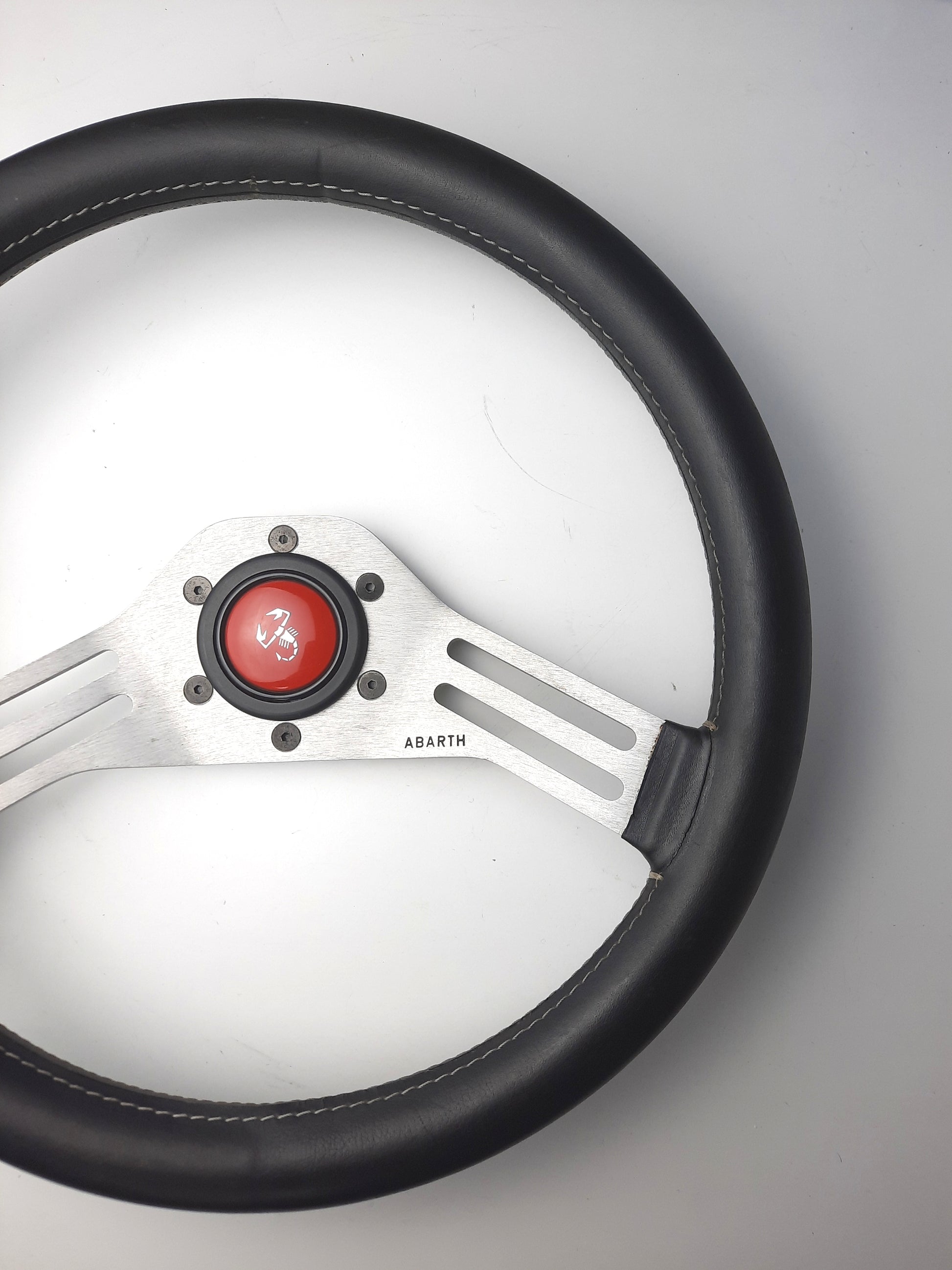 ABARTH TWO SPOKES STEERING WHEEL - right side