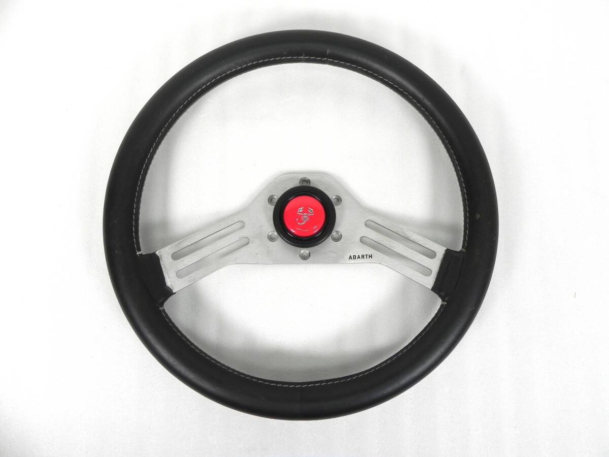 ABARTH two spoke steering wheel - front photo - JDM Import