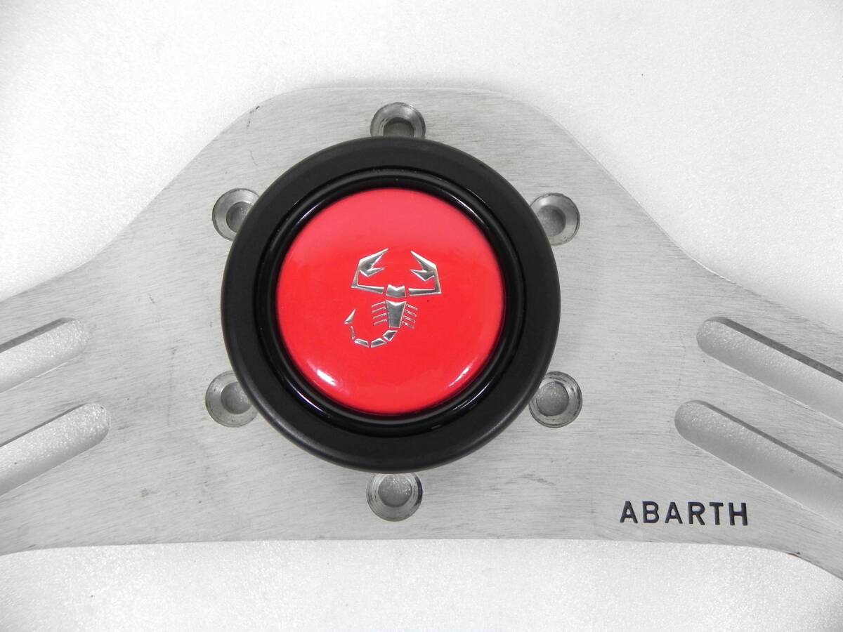 ABARTH two spoke steering wheel - MOMO ABARTH horn button - JDM Import