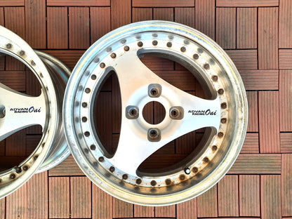 Advan ONI 16 inch wheels PAIR - JDM Import -  wheel detail 2