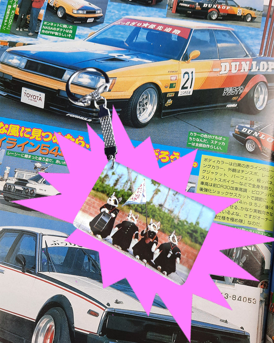 Bosozoku cat keychains - JDM Import - version 1