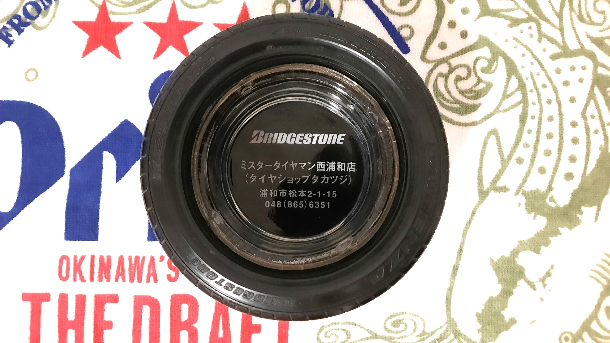Bosozoku original tyre ashtrays - JDM Import - Bridgestone wheel ashtray