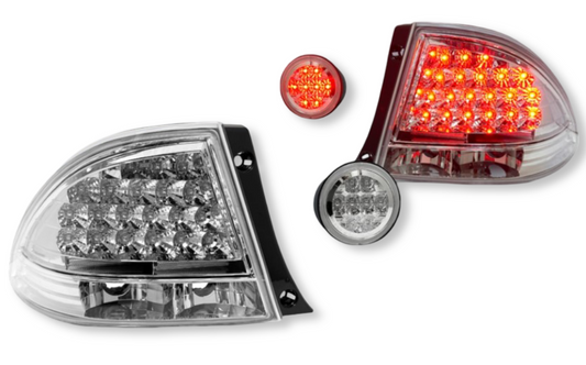 CLEAR TAIL LIGHTS FOR LEXUS IS300 / IS200 / ALTEZZA - tai lights complete set - JDM IMPORT