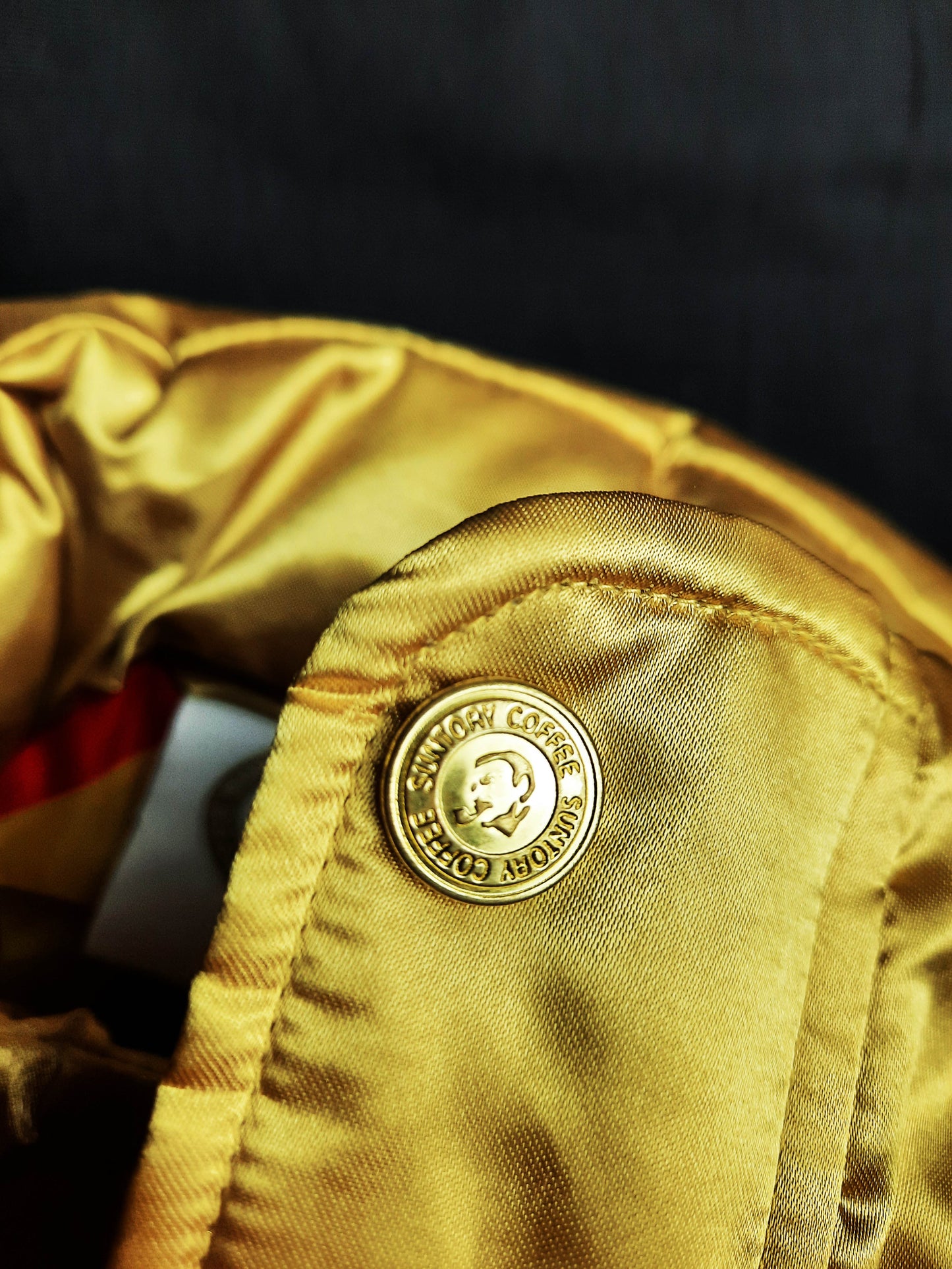 COFFEE BOSS PUFFER VEST JACKET LIMITED EDITION - button detail - JDM IMPORT