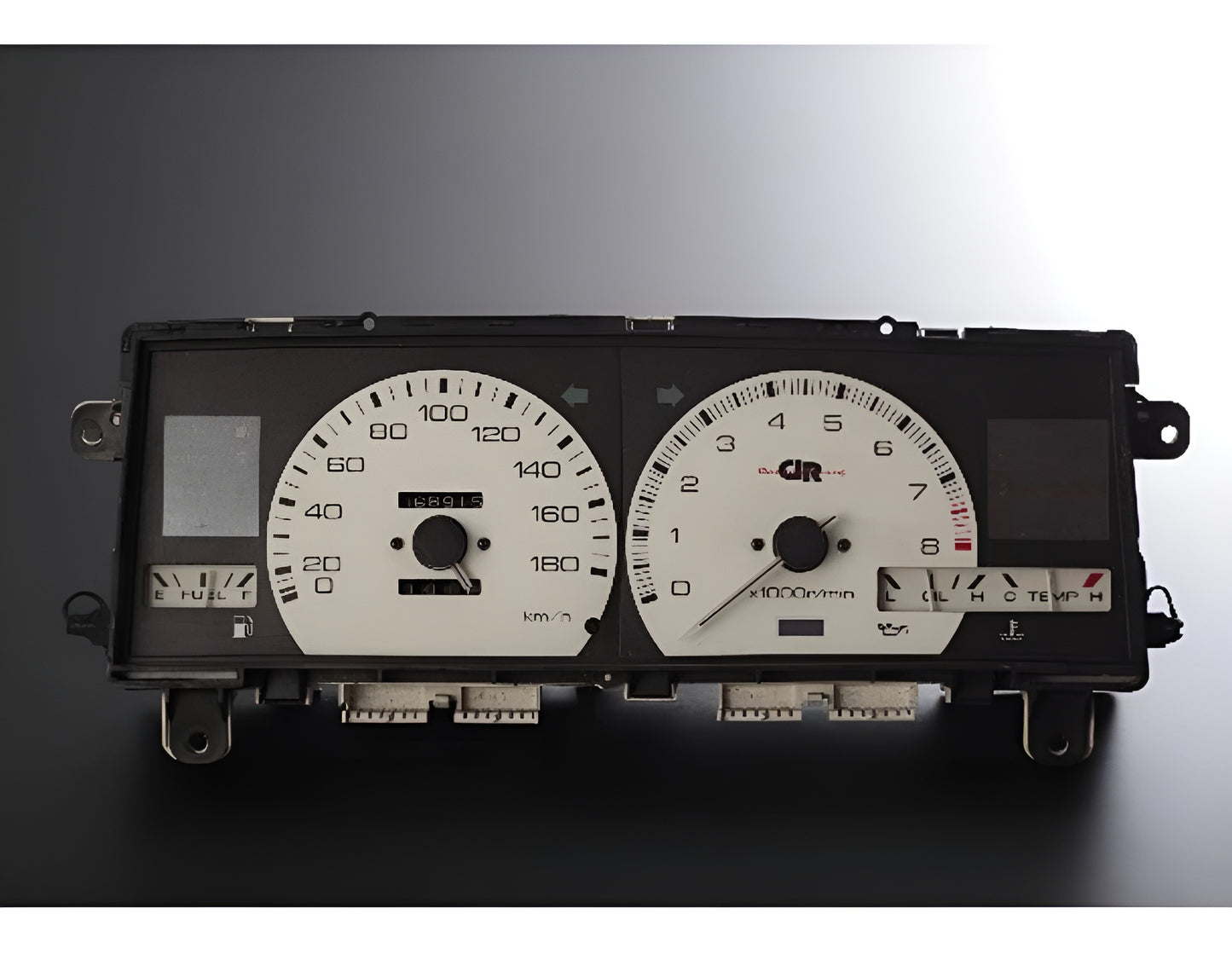 DANGUN RACING EL DASH METER SET FOR AE86 - Photo example: Cluster with the el light meter faces installed