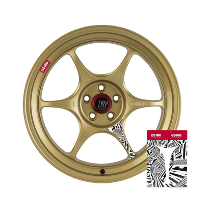 ENKEI PF06 wheels - color Gold with sticker applied - JDM Import