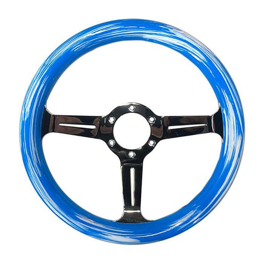 FUNKY CARROT steering wheel - JDM Import - Blue white color