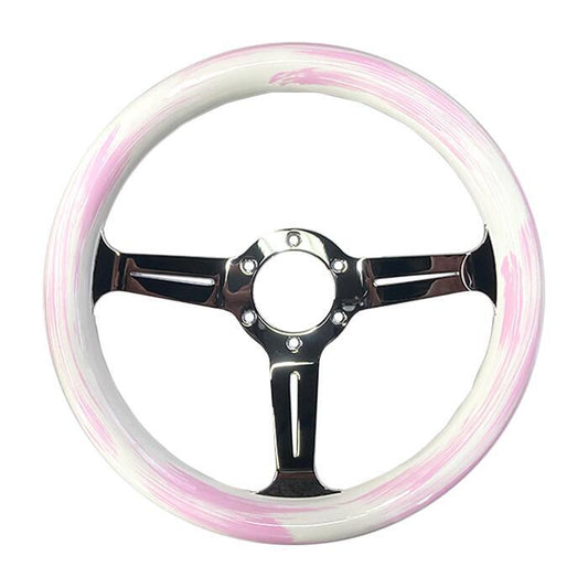 FUNKY CARROT steering wheel - JDM Import - Pink Cream color