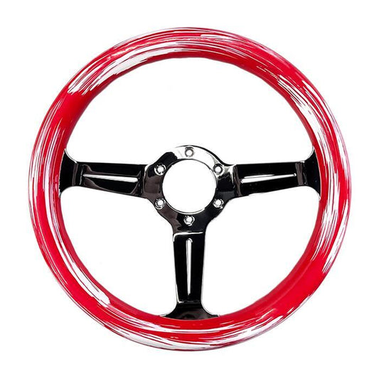 FUNKY CARROT steering wheel - JDM Import - Red white color