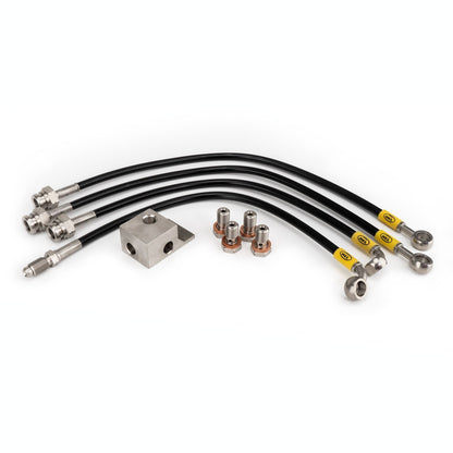 HEL-BRAKE BRAIDED LINES, for Nissan GTR R35