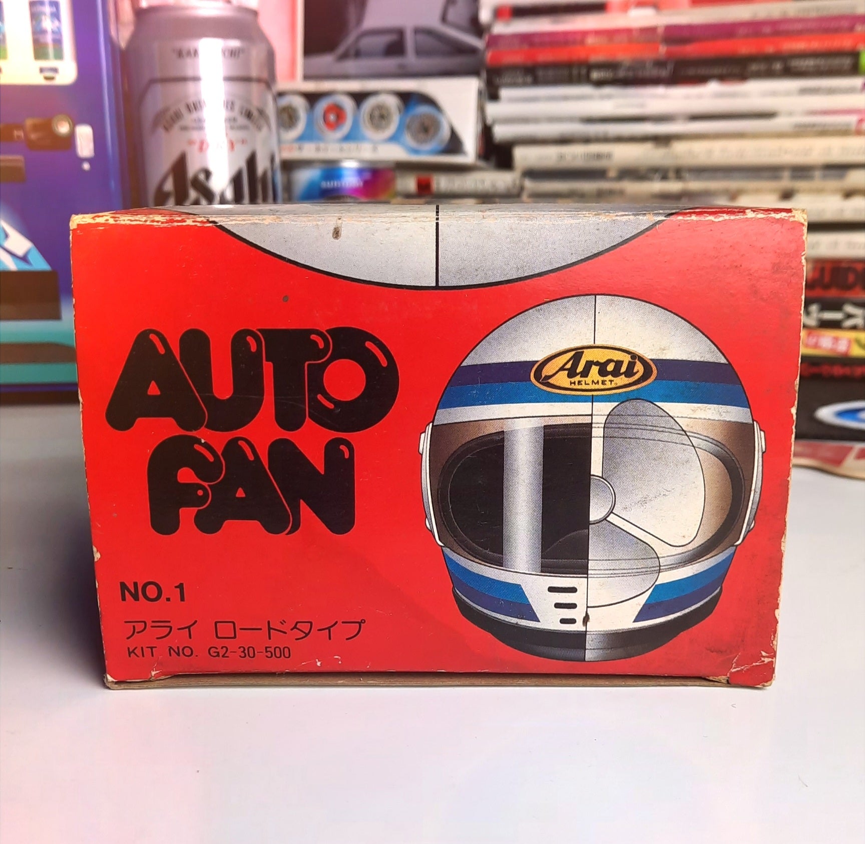 Helmet electric car fan (it really works!) - JDM Import - Arari road type illustration