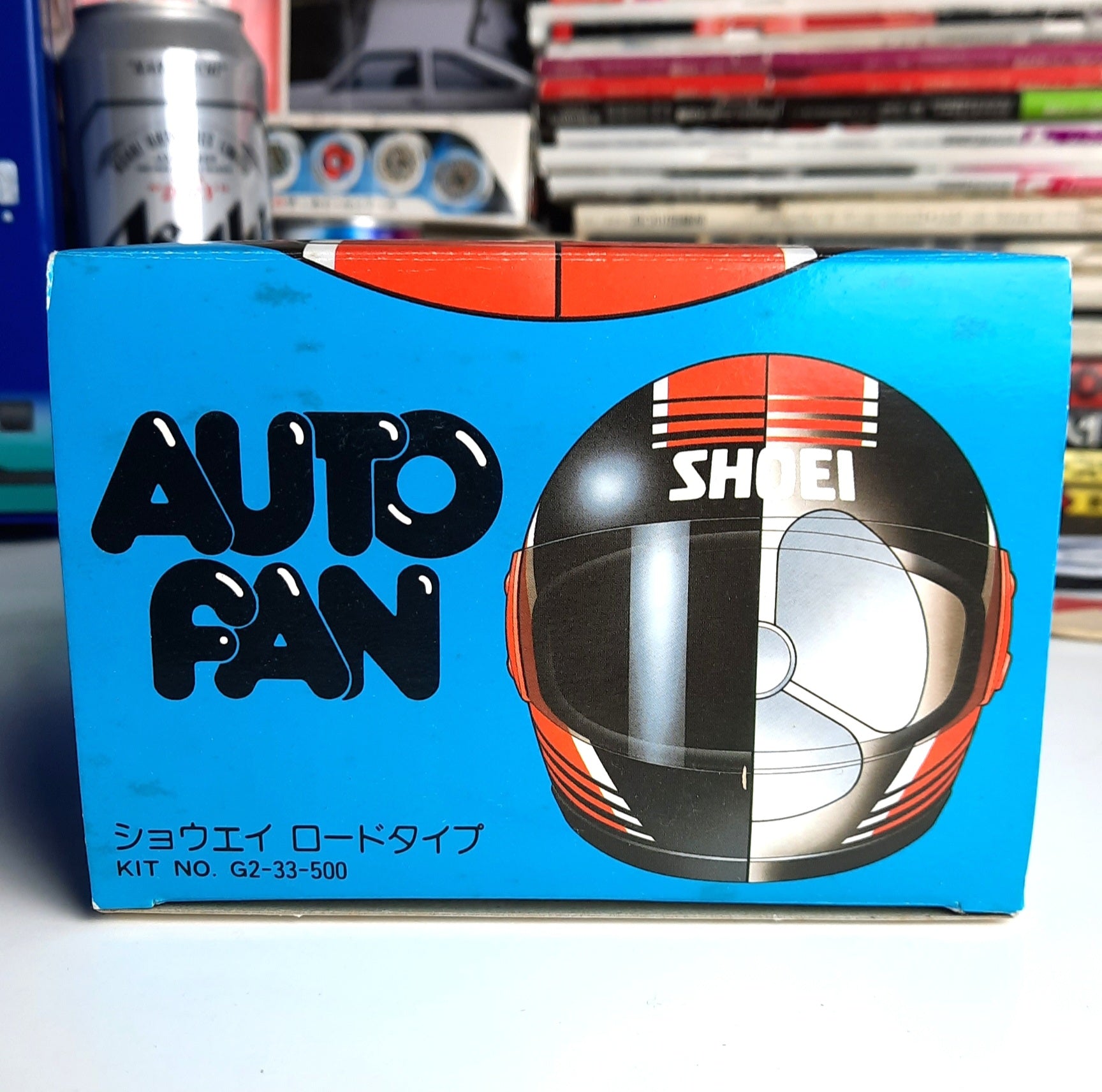 Helmet electric car fan (it really works!) - JDM Import - Shoei road type illustration