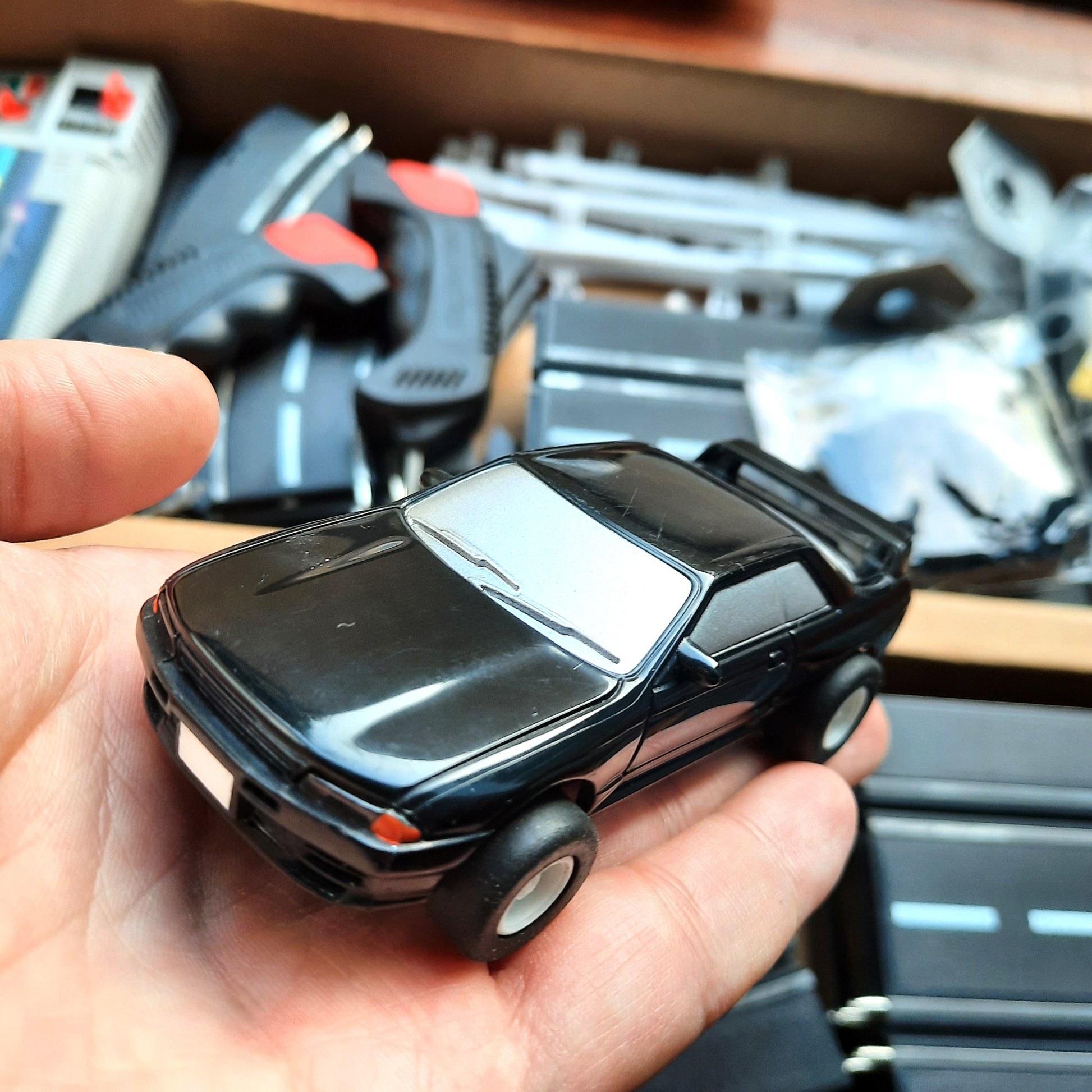 INITIAL D slot car set - Skyline R32 GTR model car photo front - JDM Import