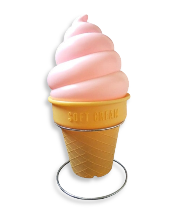 Japanese Ice Cream Illuminated Outdoor Sign for Shops, Japanese bars, restourants and as a decorative  piece for collectors of Japanese items and JDM fans. This is the PINK color version.