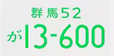 Jiko Shiki Illumination JDM licence plates - 13-600 model