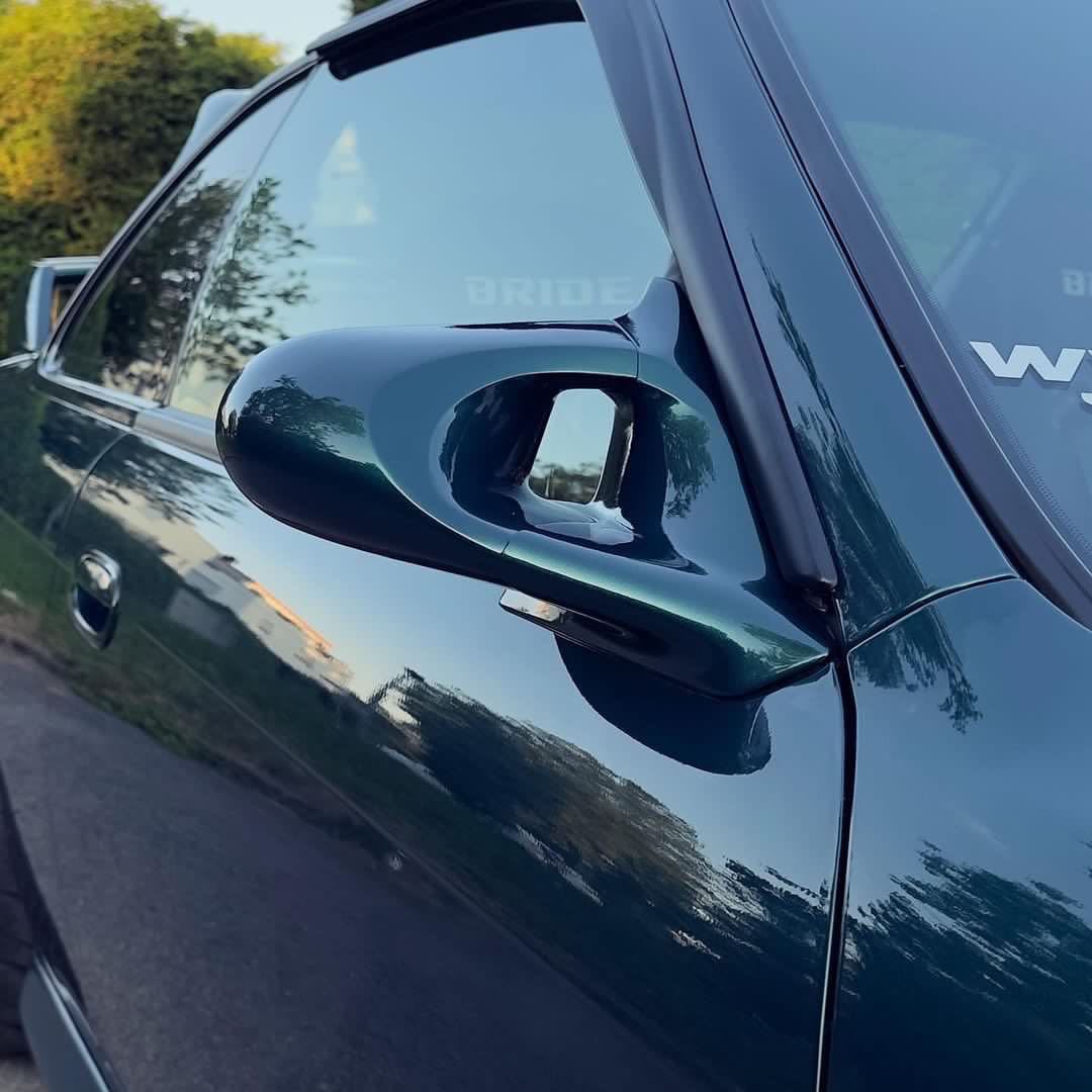 Kabuki aero mirrors Ganador style - Mounted on a Nissan Silvia S14 - JDM Import
