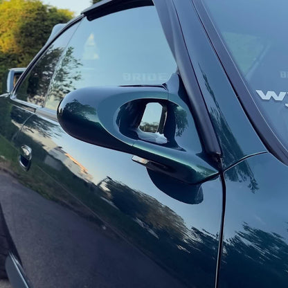 Kabuki aero mirrors Ganador style - Mounted on a Nissan Silvia S14 - JDM Import