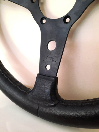 LUISI steering wheel for historic cars, JDM cars - Logo detail view