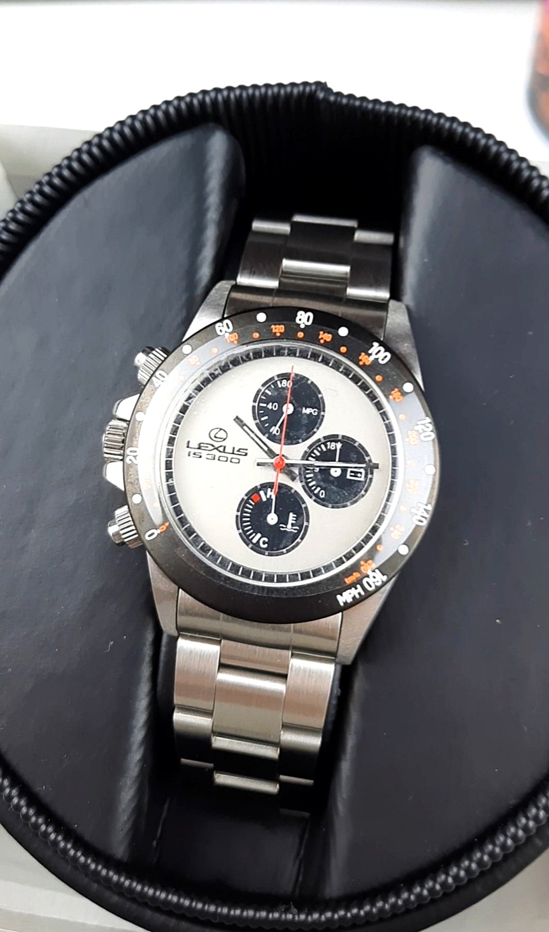 Lexus IS300 chronograph watch - box details - JDM import - Altezza, Lexus IS200