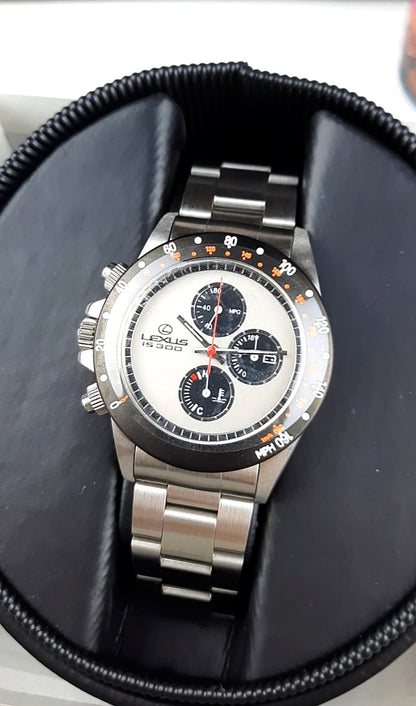 Lexus IS300 chronograph watch - box details - JDM import - Altezza, Lexus IS200